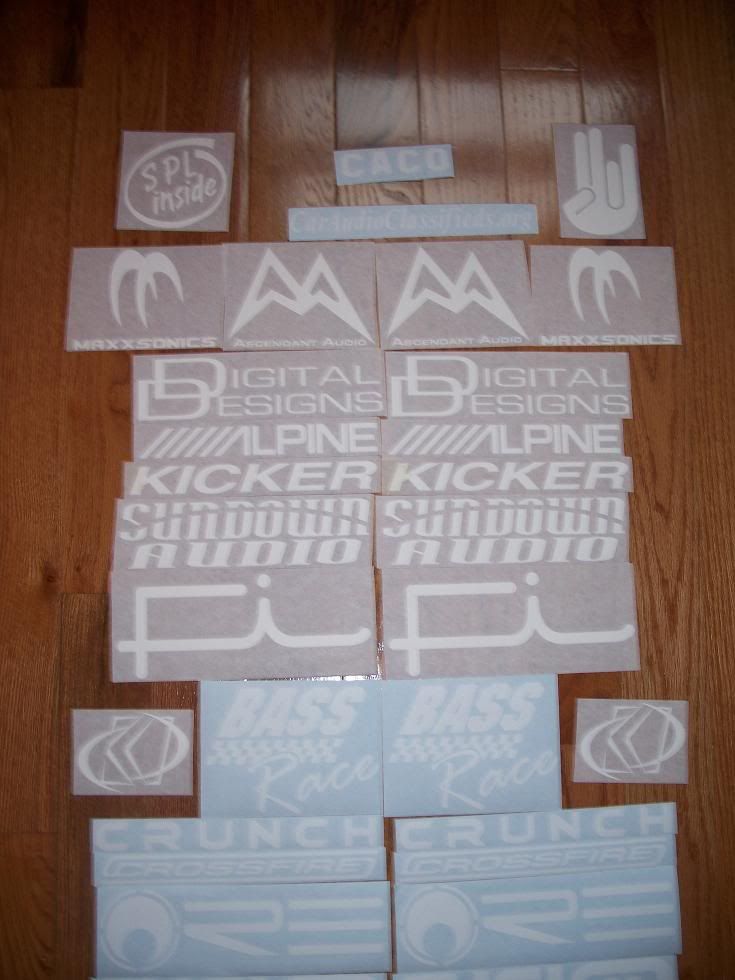 [SOLD] Lots Of Car Audio Decals Car Audio Classifieds!